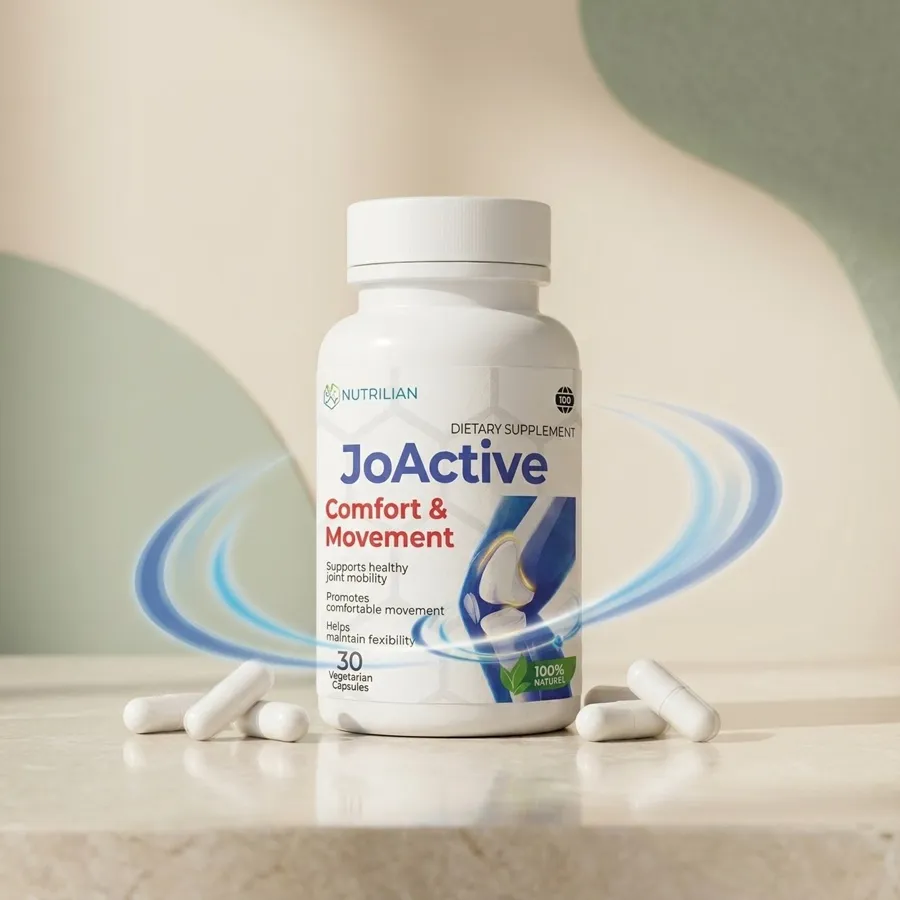 Elivita joint support dietary supplement bottle on a soft green background